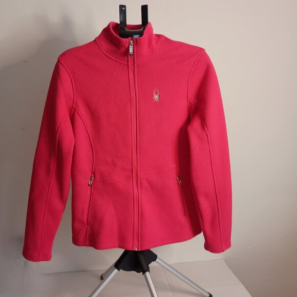 Spyder Endure Core Mid Weight Full Zip Sweater Jacket Pink Women’s Size L EUC - Picture 16 of 16